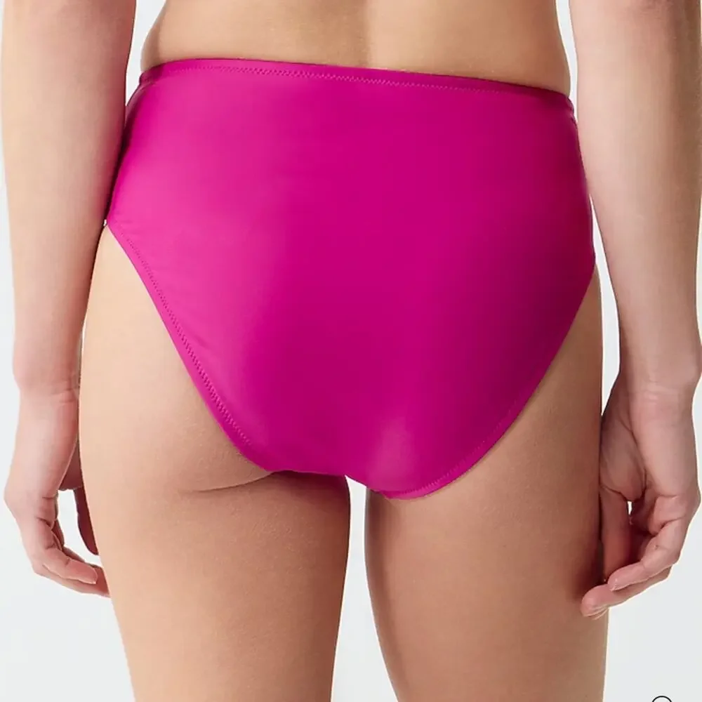 J Crew Hallie Bikini Bottoms Pink Size Medium